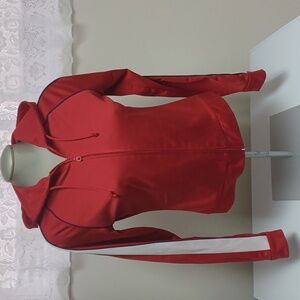 Red zipped hoodie Size S
